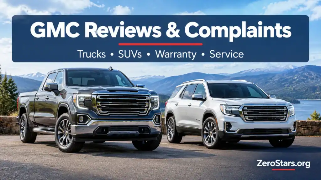 Illustrative GMC trucks and SUVs for consumer reviews, warranties, repairs and customer service.